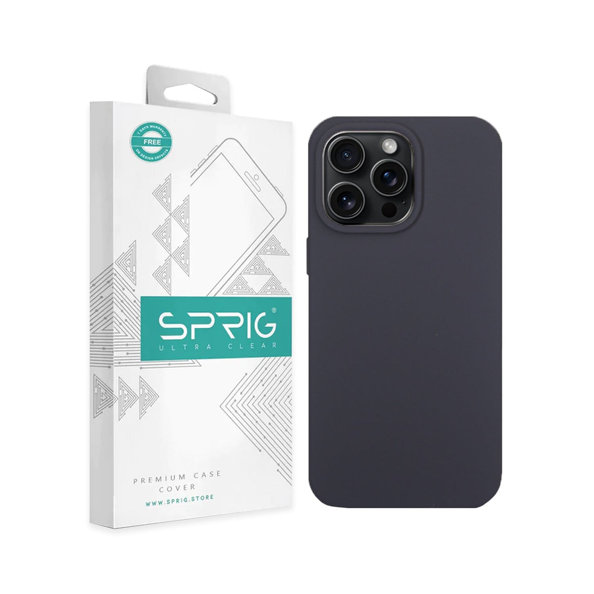 iPhone 11 Pro Wraps (Back Cover Case) - SilkTone (Liquid Silicone) - Denim Blue - Sprig