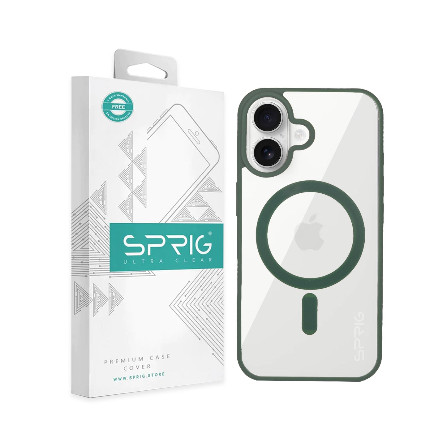 FusionMag-Green Transparent Magsafe