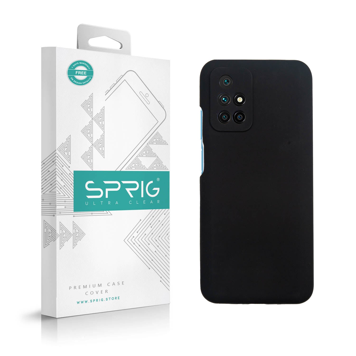 CoverKingz Custodia In Silicone Per Xiaomi Redmi 10 / Redmi 10 Prime - Morbida TPU Con Effetto Carbonio Nero