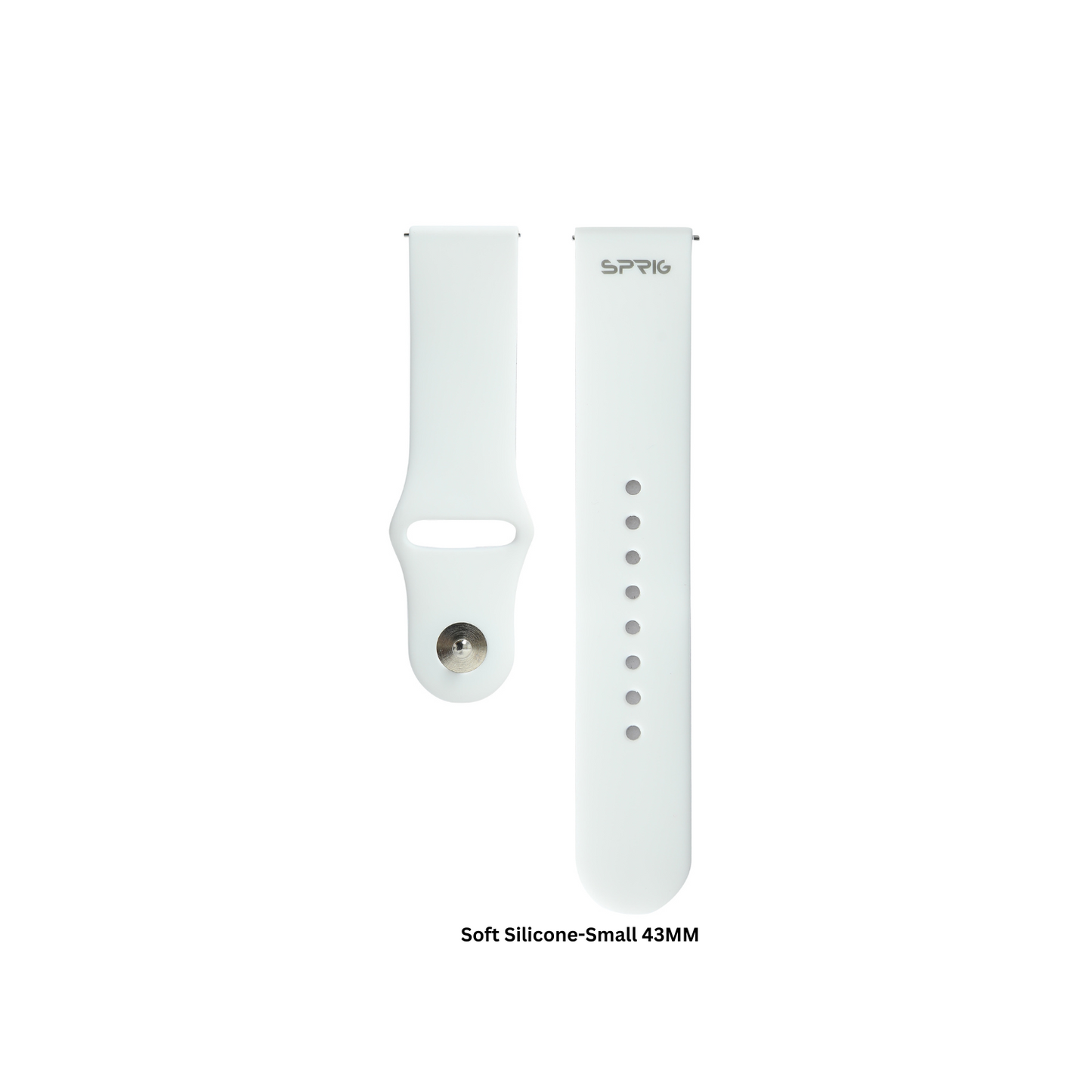 Soft Silicone-White Small 43MM