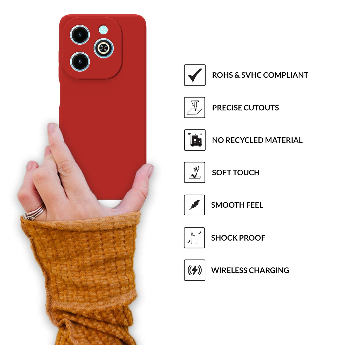 FlexTone (TPU Matte)-Red