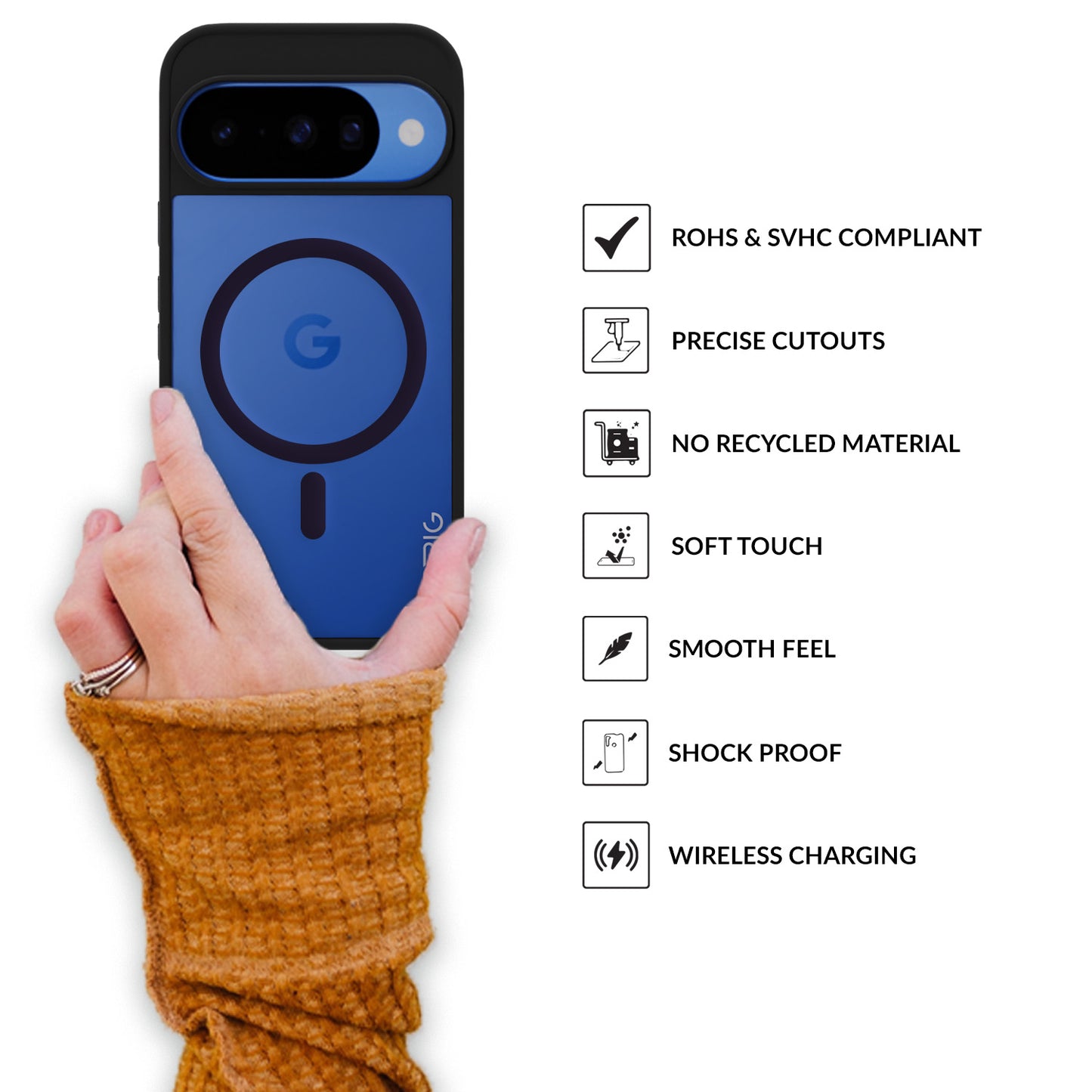 EdgeTone (TPU PC Magsafe)-Black Transparent