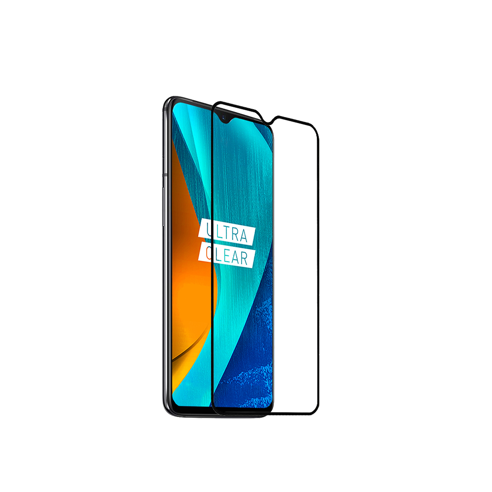 sprig full screen tempered glass screen protector for oppo realme 3 (black)