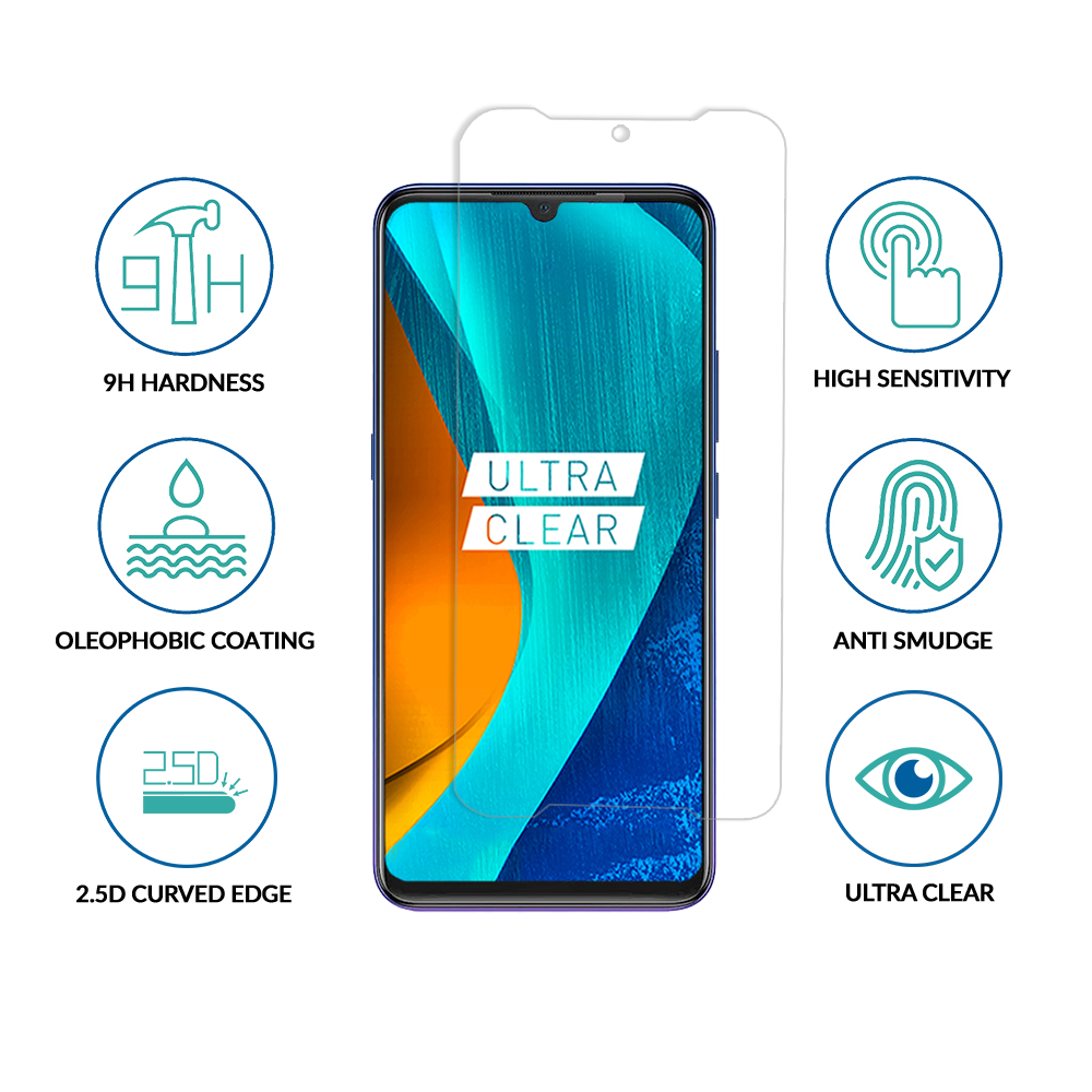 sprig clear tempered glass/ screen protector for vivo s1