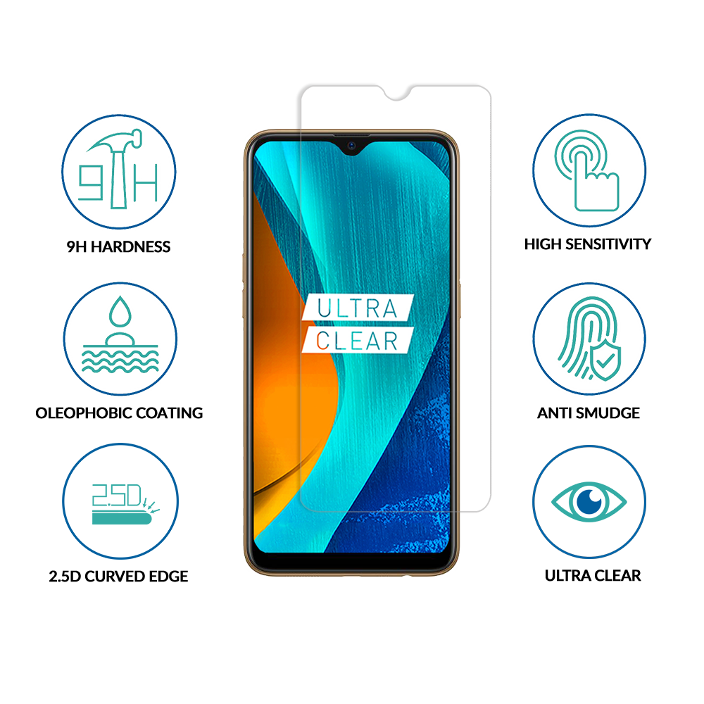 sprig clear tempered glass/ screen protector for realme c35