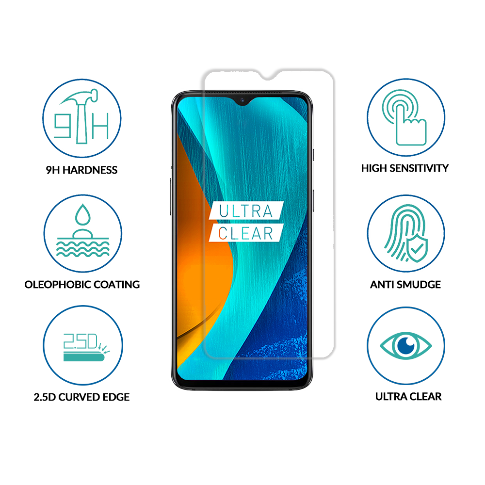 Sprig Clear Tempered Glass / Screen Protector for Mi Redmi Note 8 - Sprig