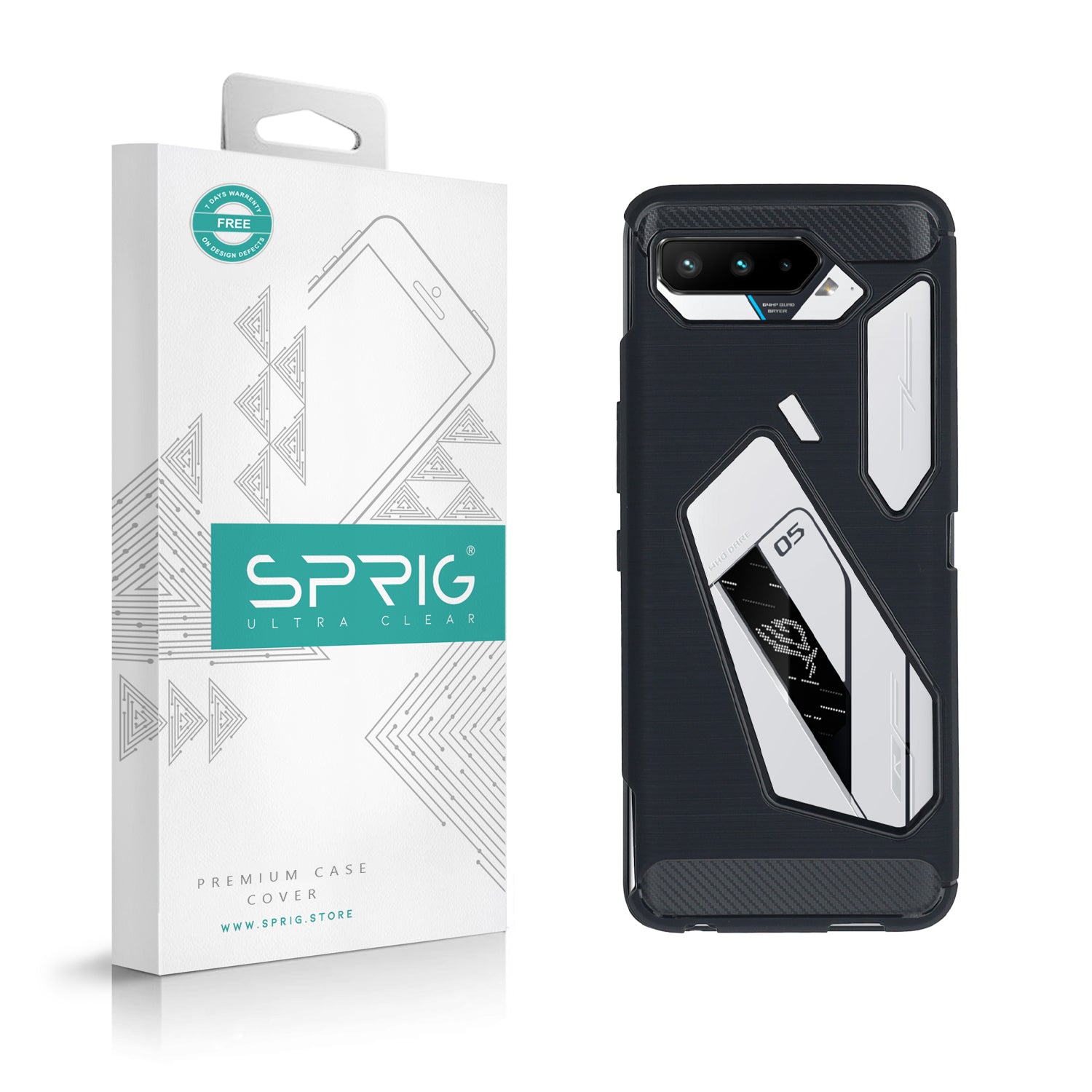 Mobile Phone Rog Ultimate Case Carbon Fibre Series Shockproof