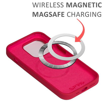 Liquid silicon Magsafe-Rose Red