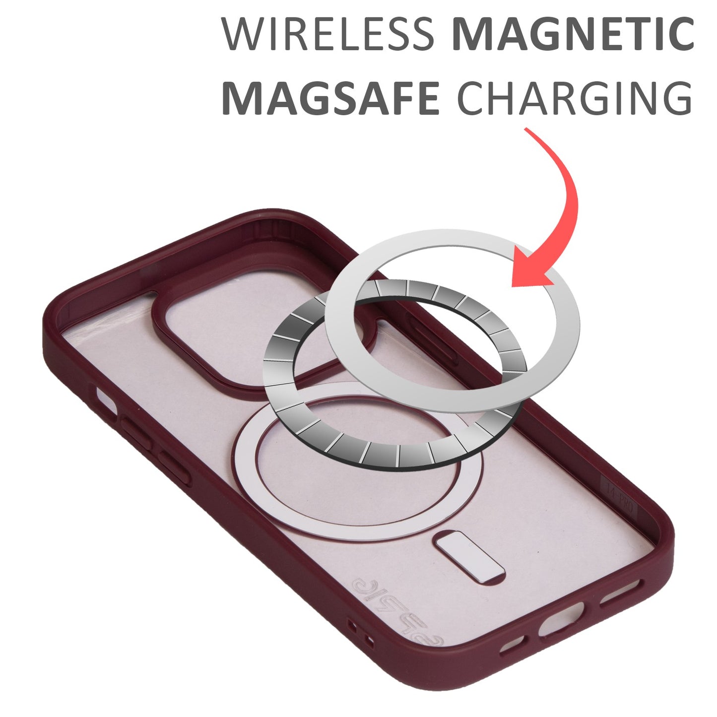 Thermoplastic polyurethane magsafe-Wine Red