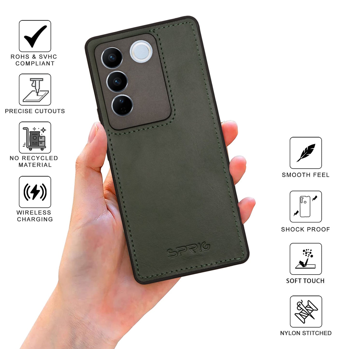 TPU Matte Leather-Green