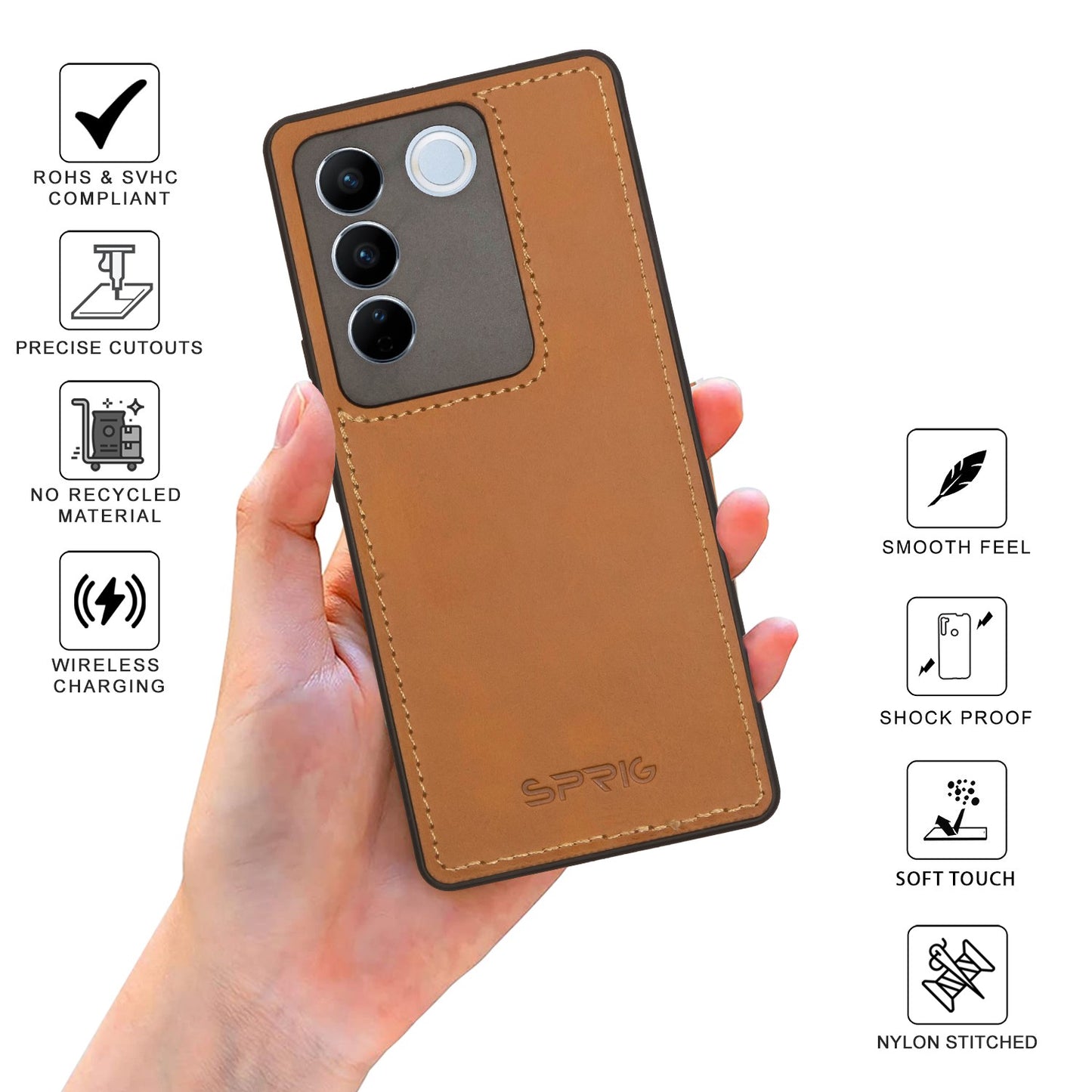 TPU Matte Leather-Light Brown