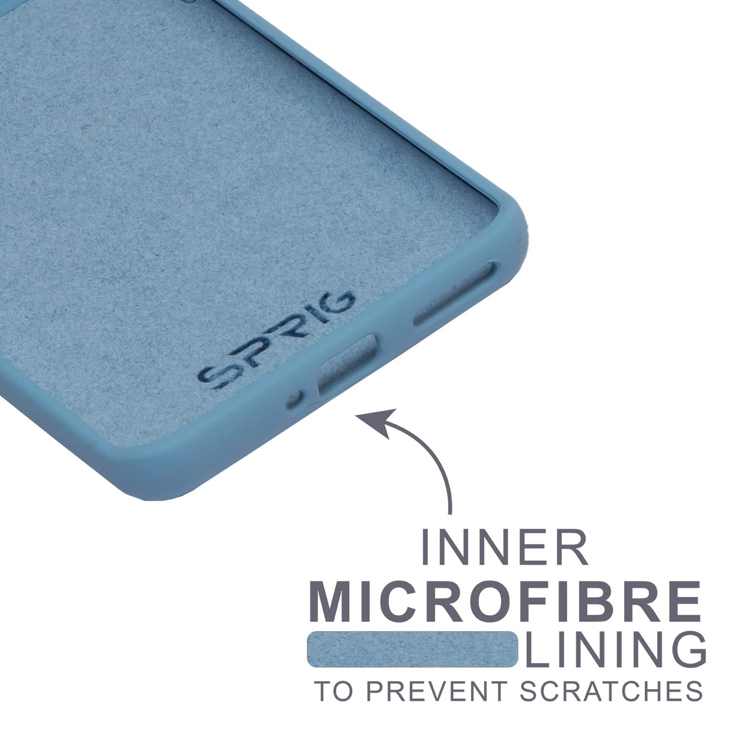 Mi 12 Pro Liquid Silicon Back Cover/ Back Case - Denim Blue
