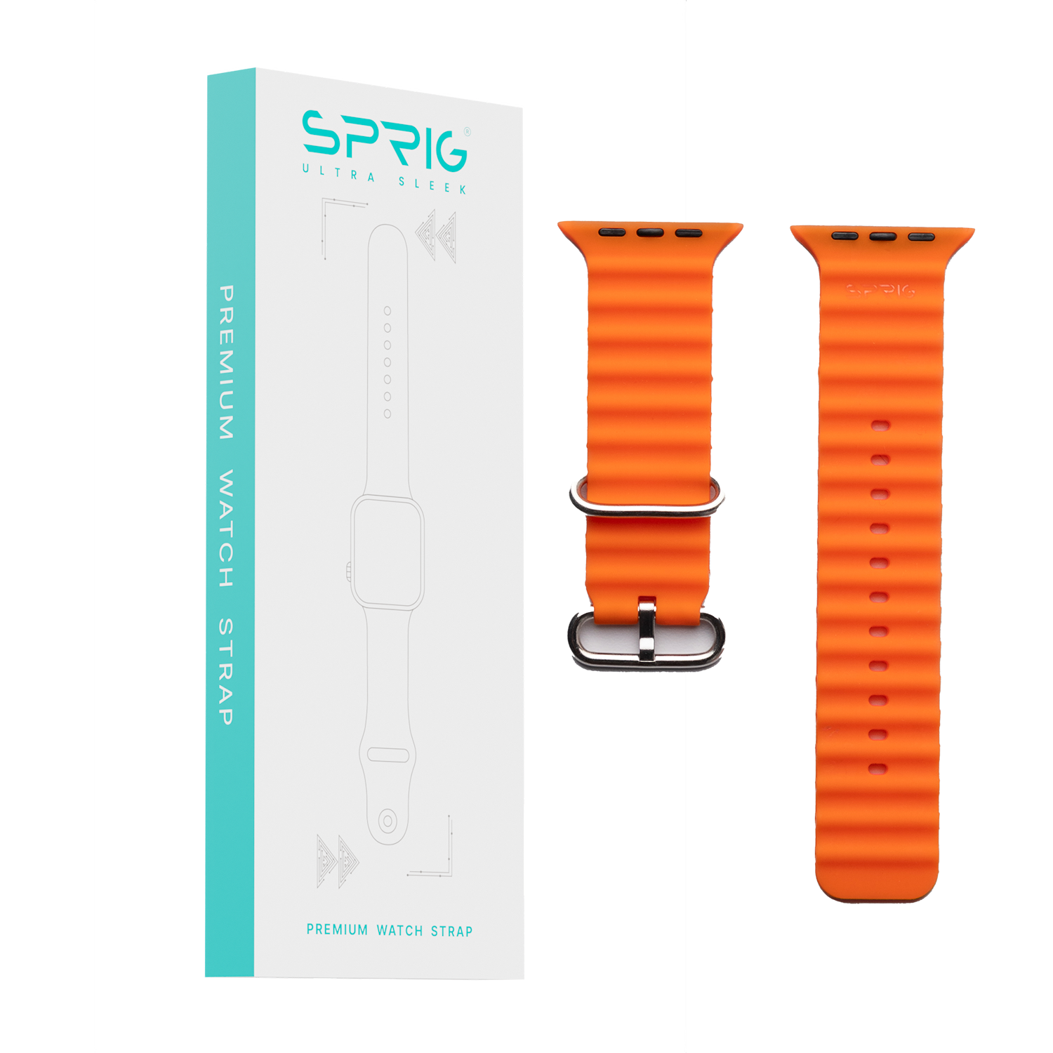 Silicone Ocean Strap-Orange