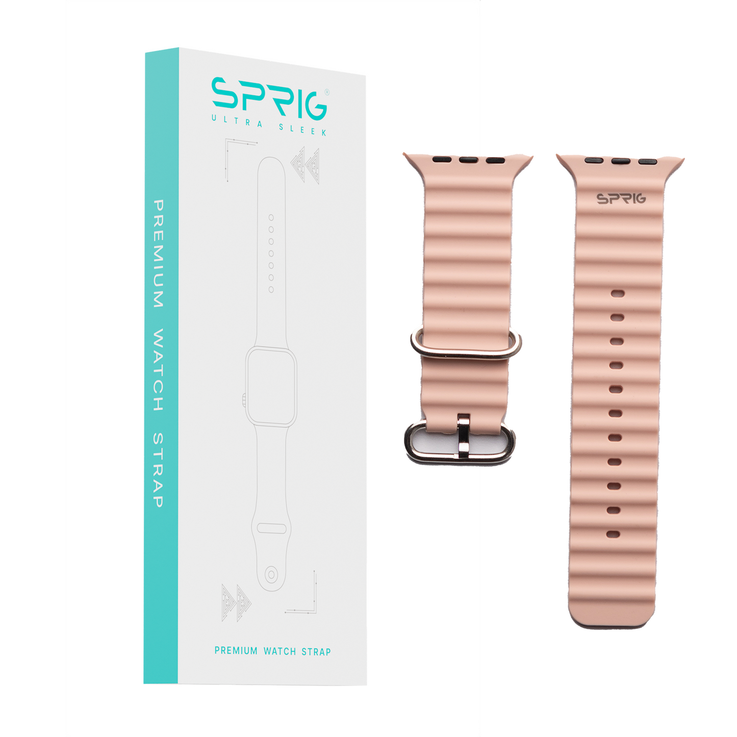 Silicone Ocean Strap-Rose Pink