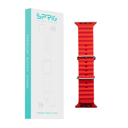 Silicone Ocean Strap-Red