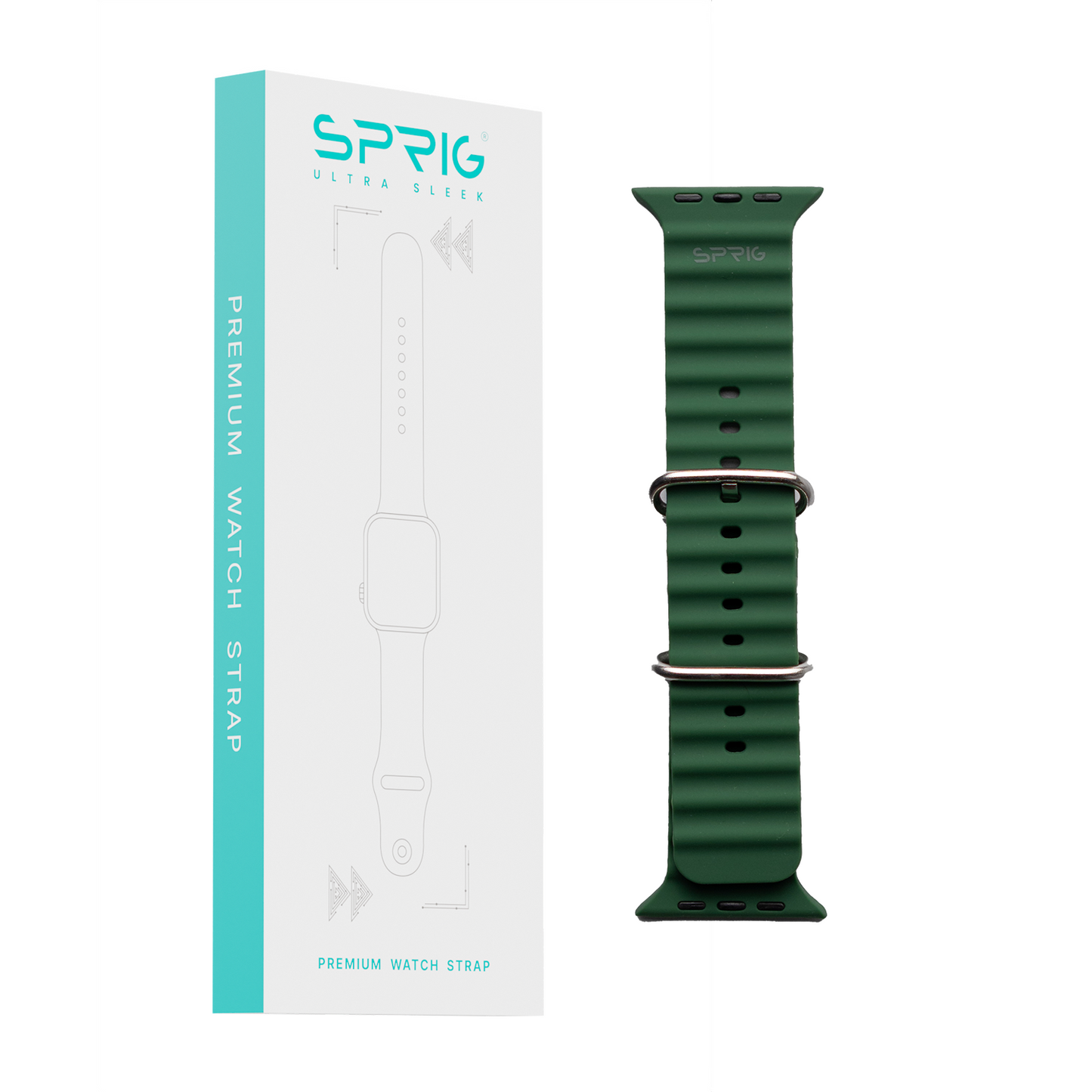 Silicone Ocean Strap-Green