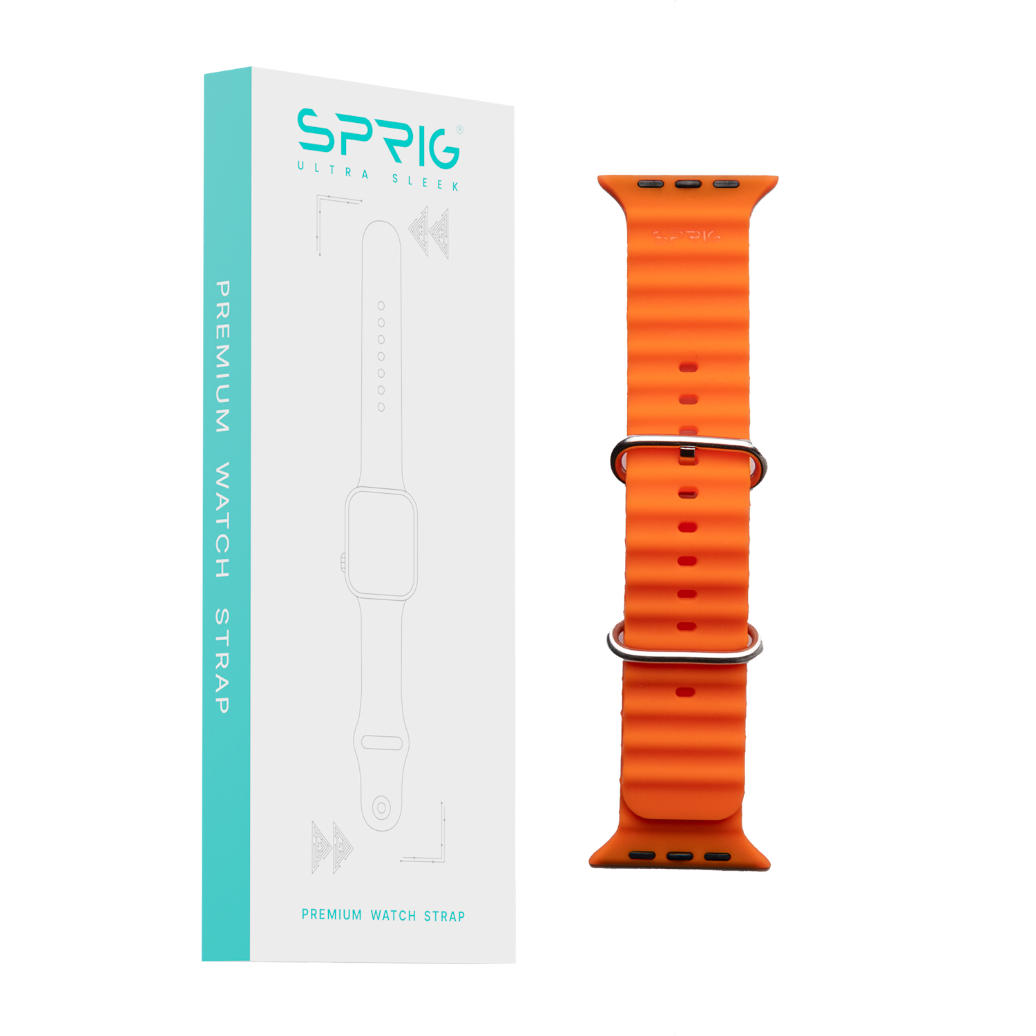 Silicone Ocean Strap-Orange