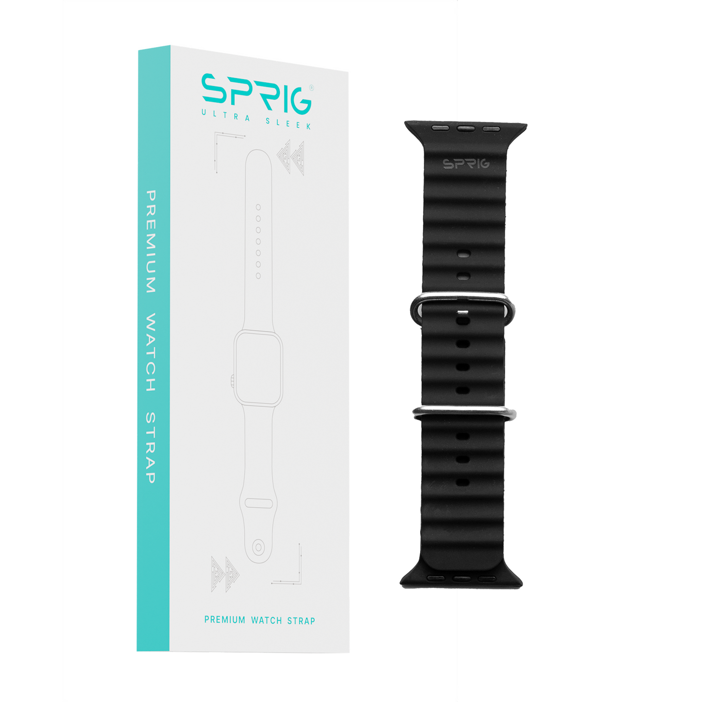 Silicone Ocean Strap-Black