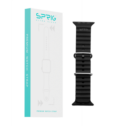 Silicone Ocean Strap-Black