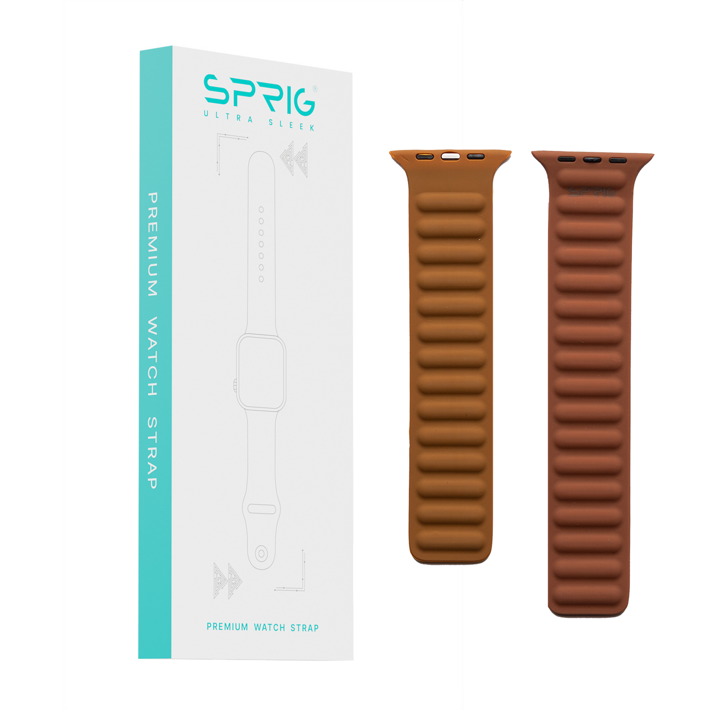 Silicone Magnetic Strap-Brown