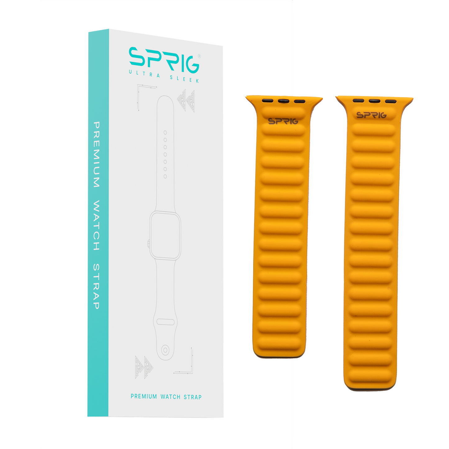 Silicone Magnetic Strap-Sunny Orange