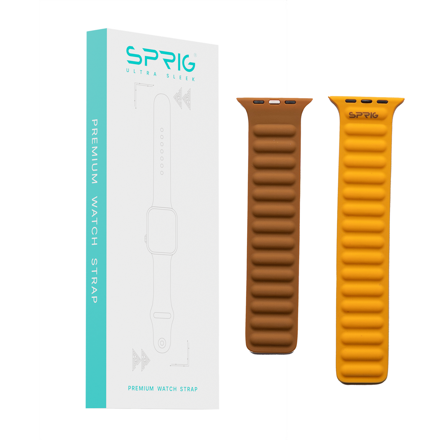 Silicone Magnetic Strap-Light Orange