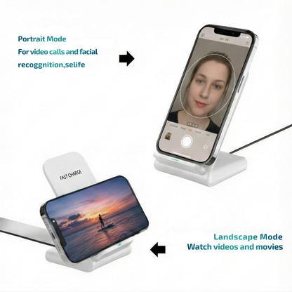 Wireless charging Stand 15W-White