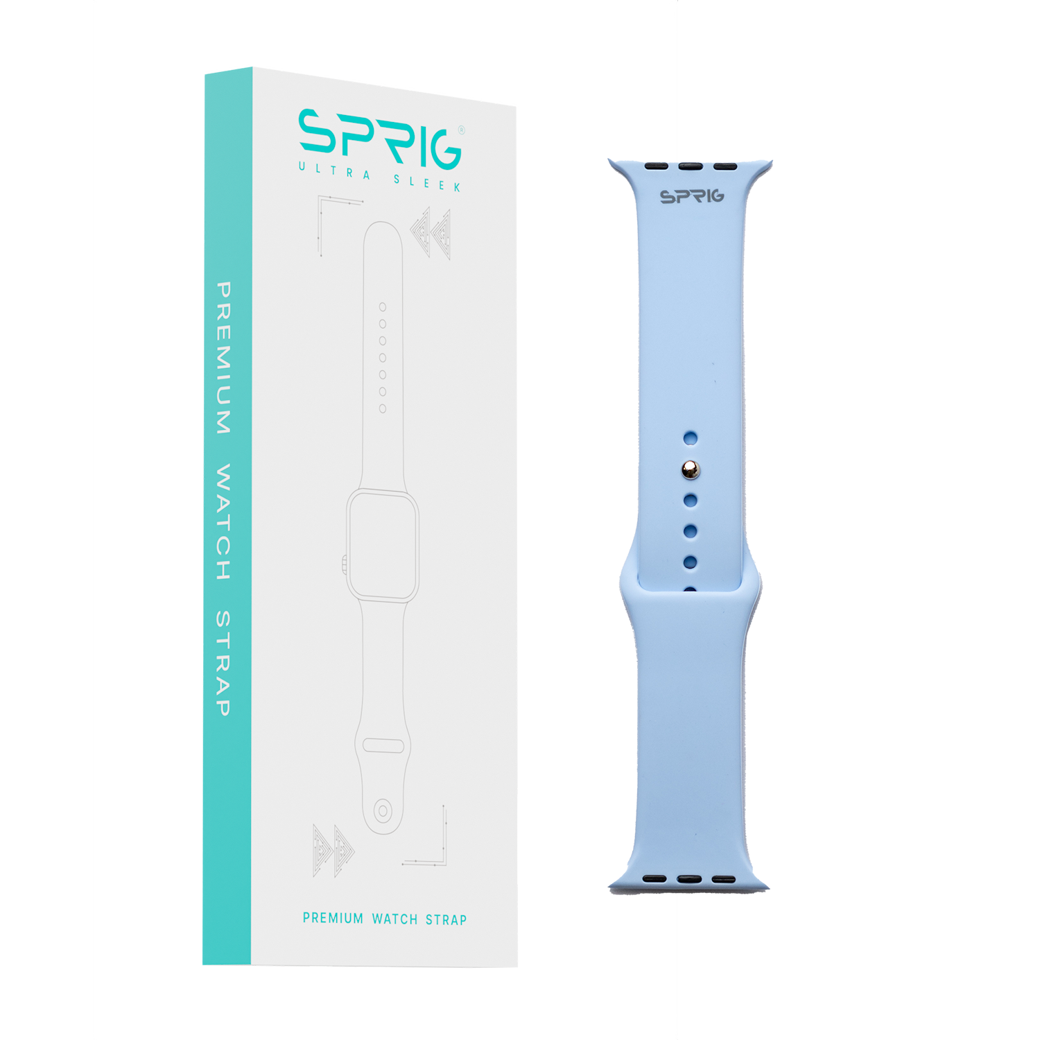 Soft Silicone Strap-Light Blue