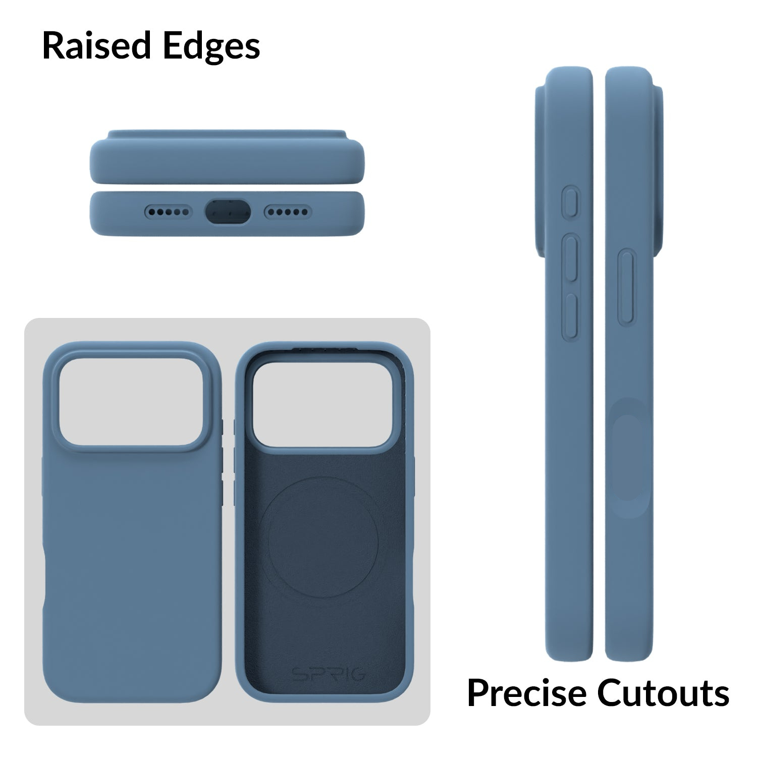 SilkMag (Liquid Silicone Magsafe)-Denim Blue