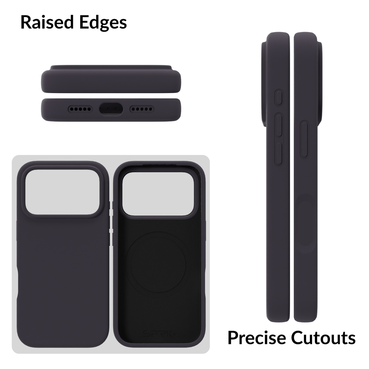 SilkMag (Liquid Silicone Magsafe)-Charcoal Grey
