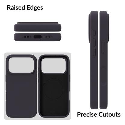 SilkMag (Liquid Silicone Magsafe)-Charcoal Grey