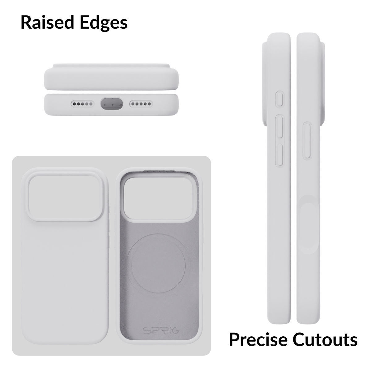 SilkMag (Liquid Silicone Magsafe)-Light Grey