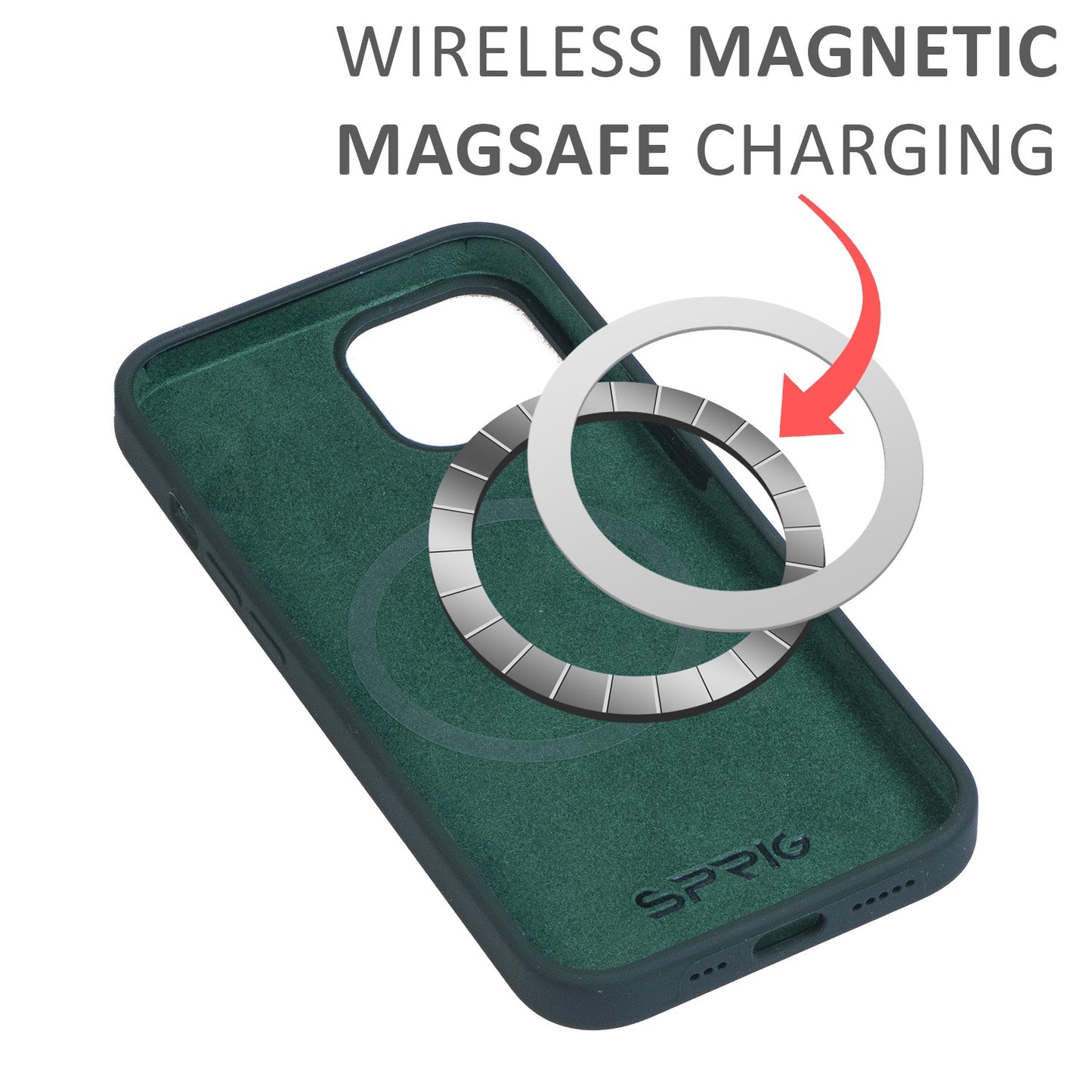 Liquid Silicon Magsafe-Dark Green