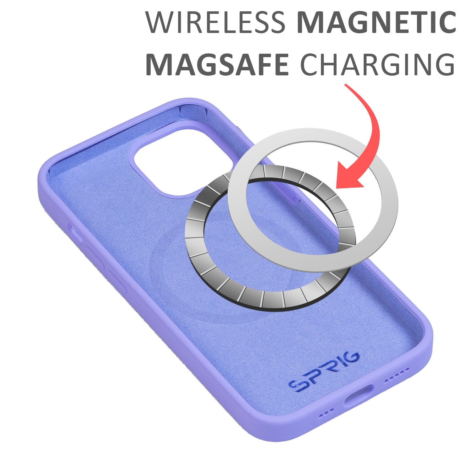 Liquid Silicon Magsafe-Light Purple