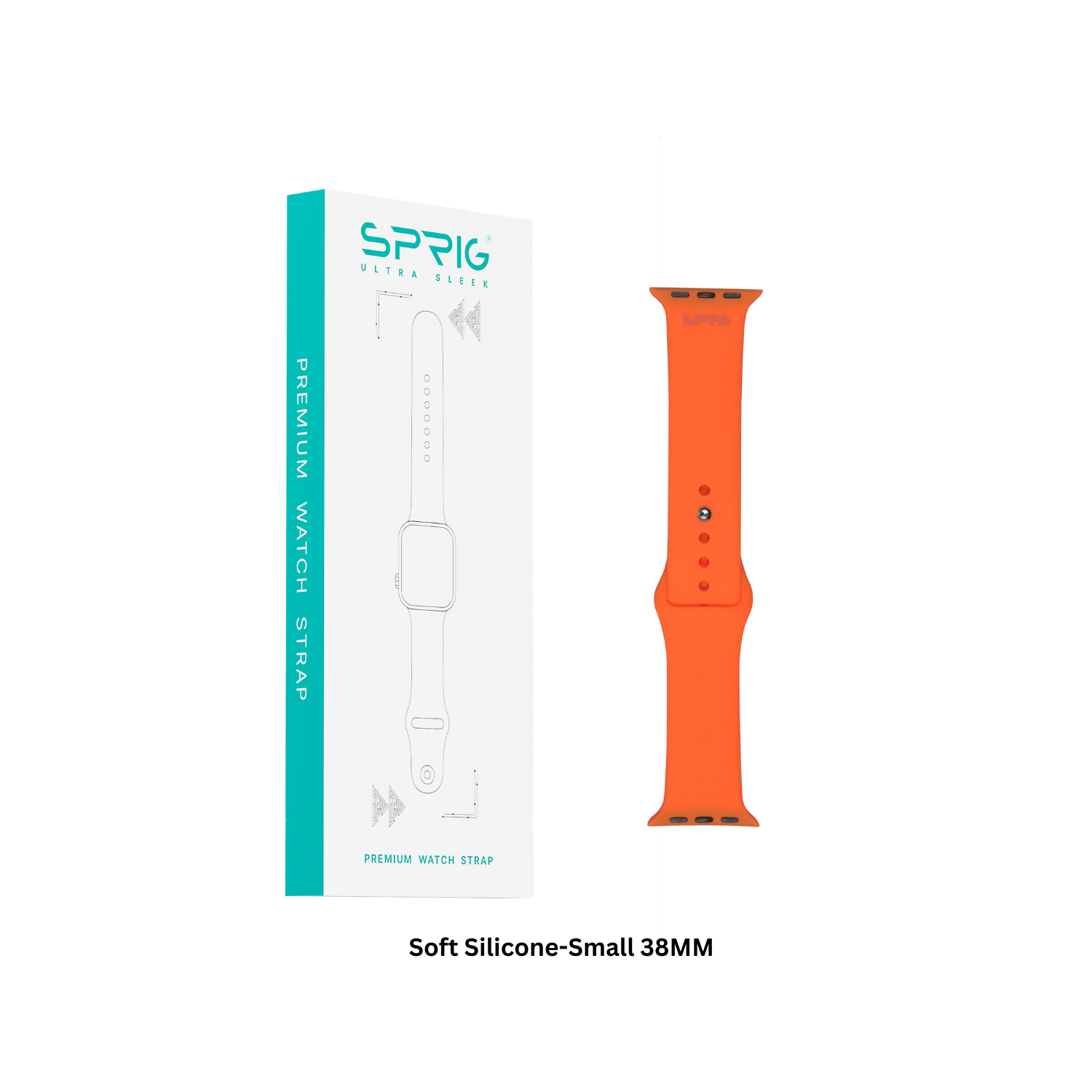 Soft Silicone-Orange-Small 38MM