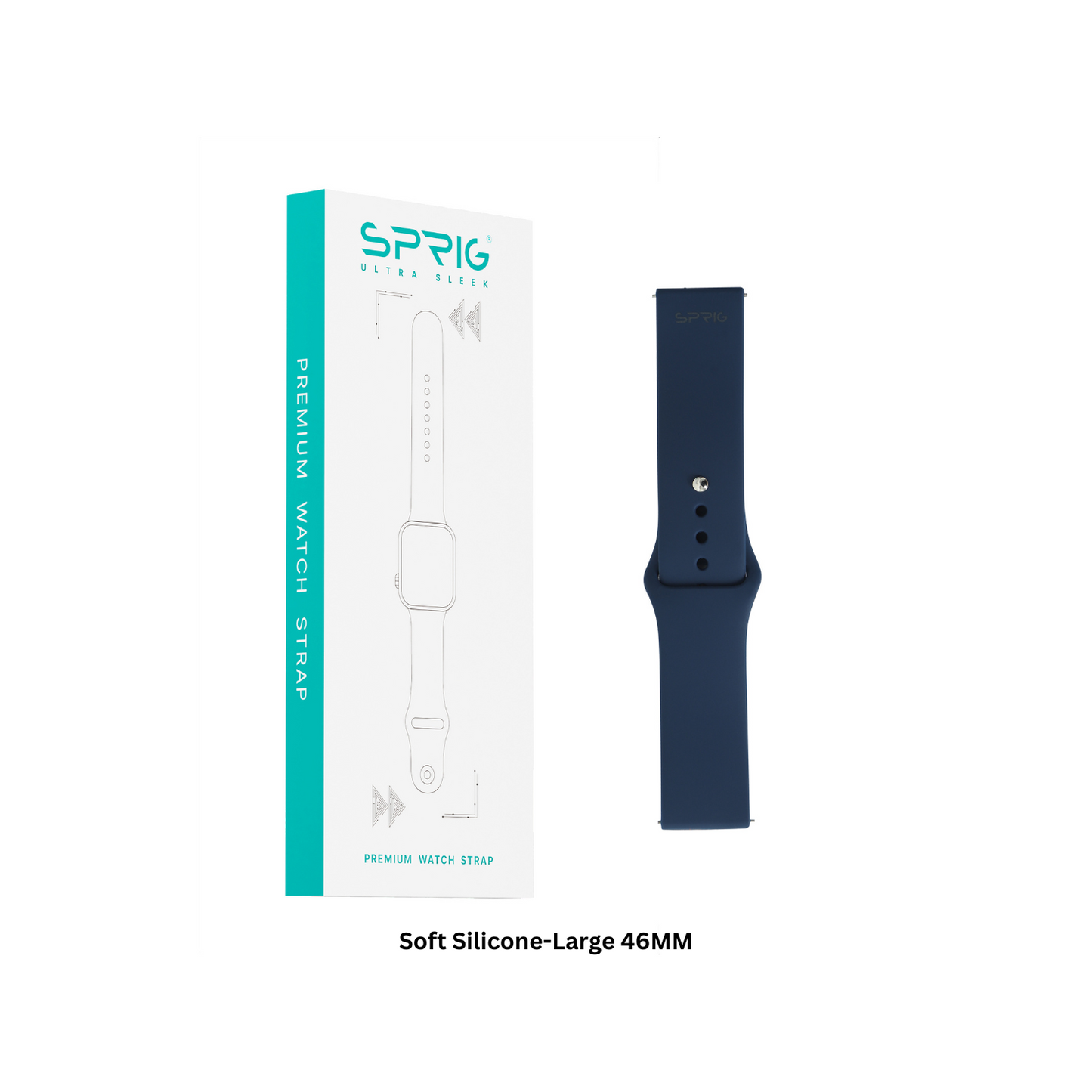 Soft Silicon Classic LTE-Midnight Blue-Large 46MM