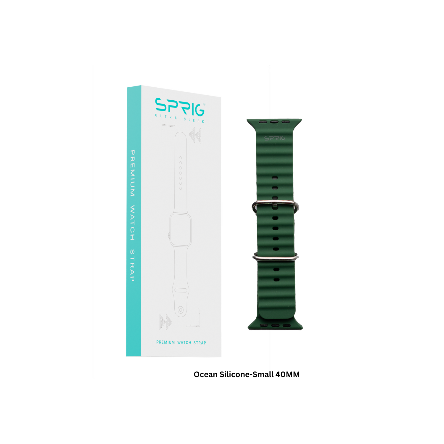 Ocean Silicone-Green Small 40MM