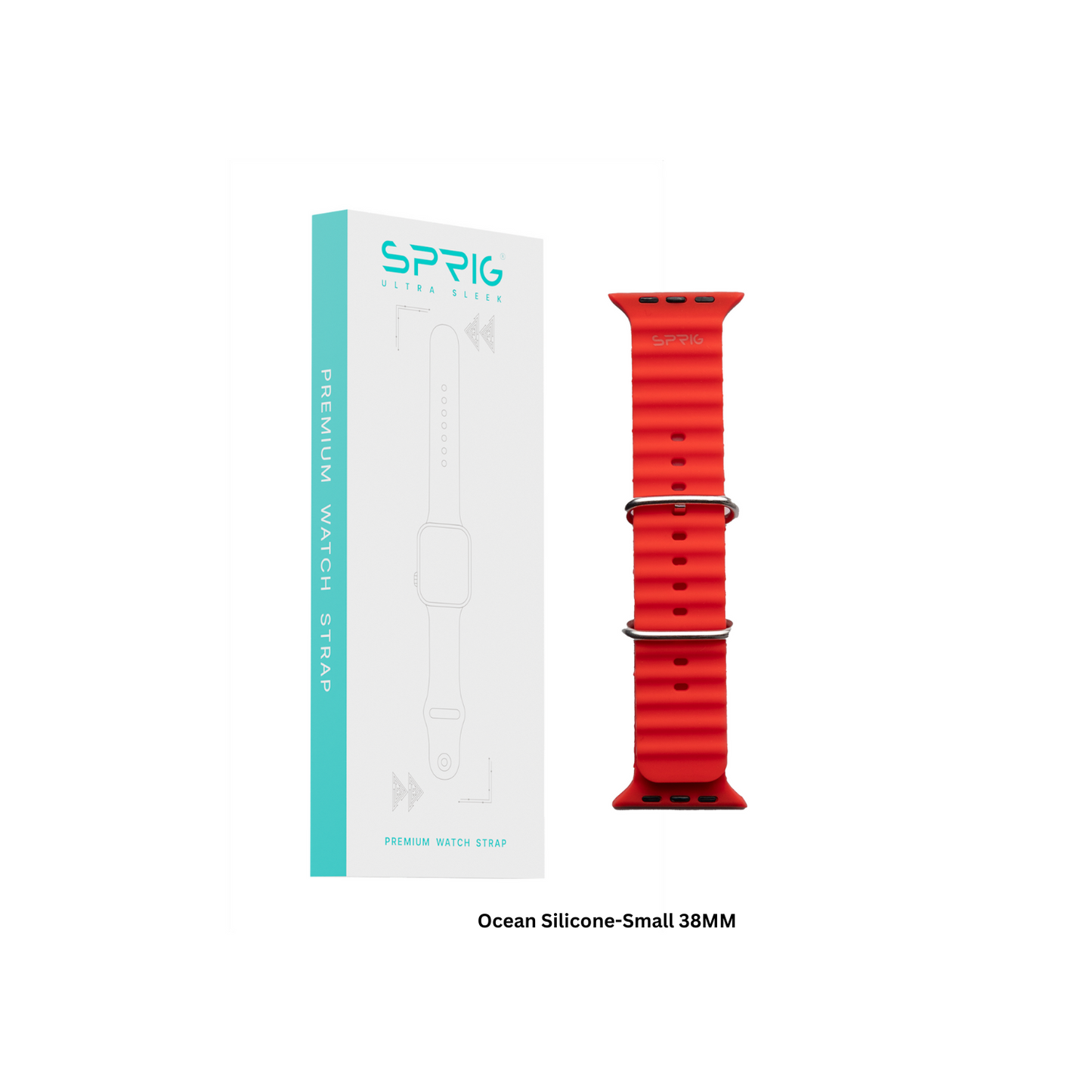 Ocean Silicone-Red Small 38MM