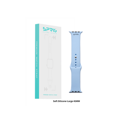 Soft Silicone-Light Blue Large 41MM