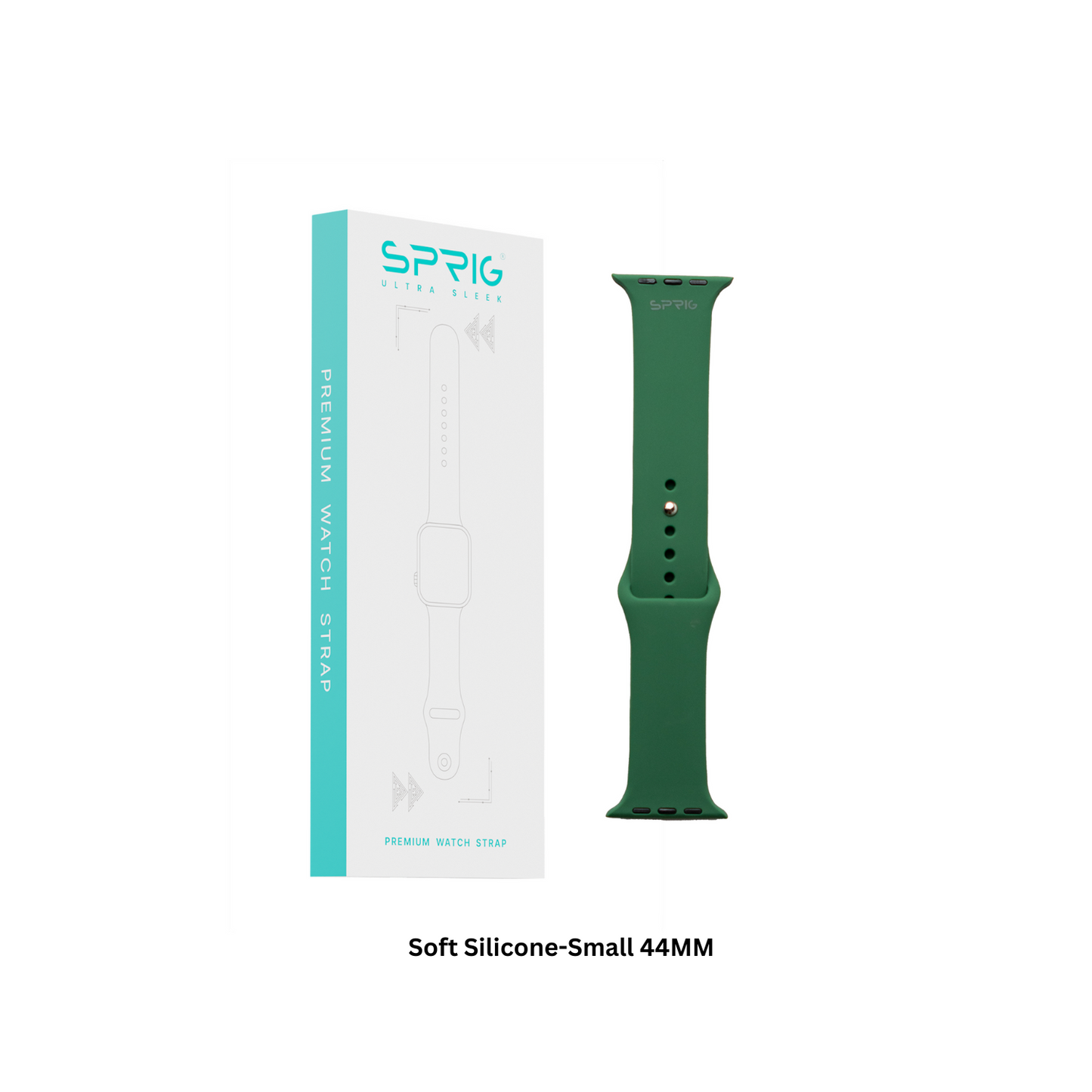 Soft Silicone-Green-Small 44MM