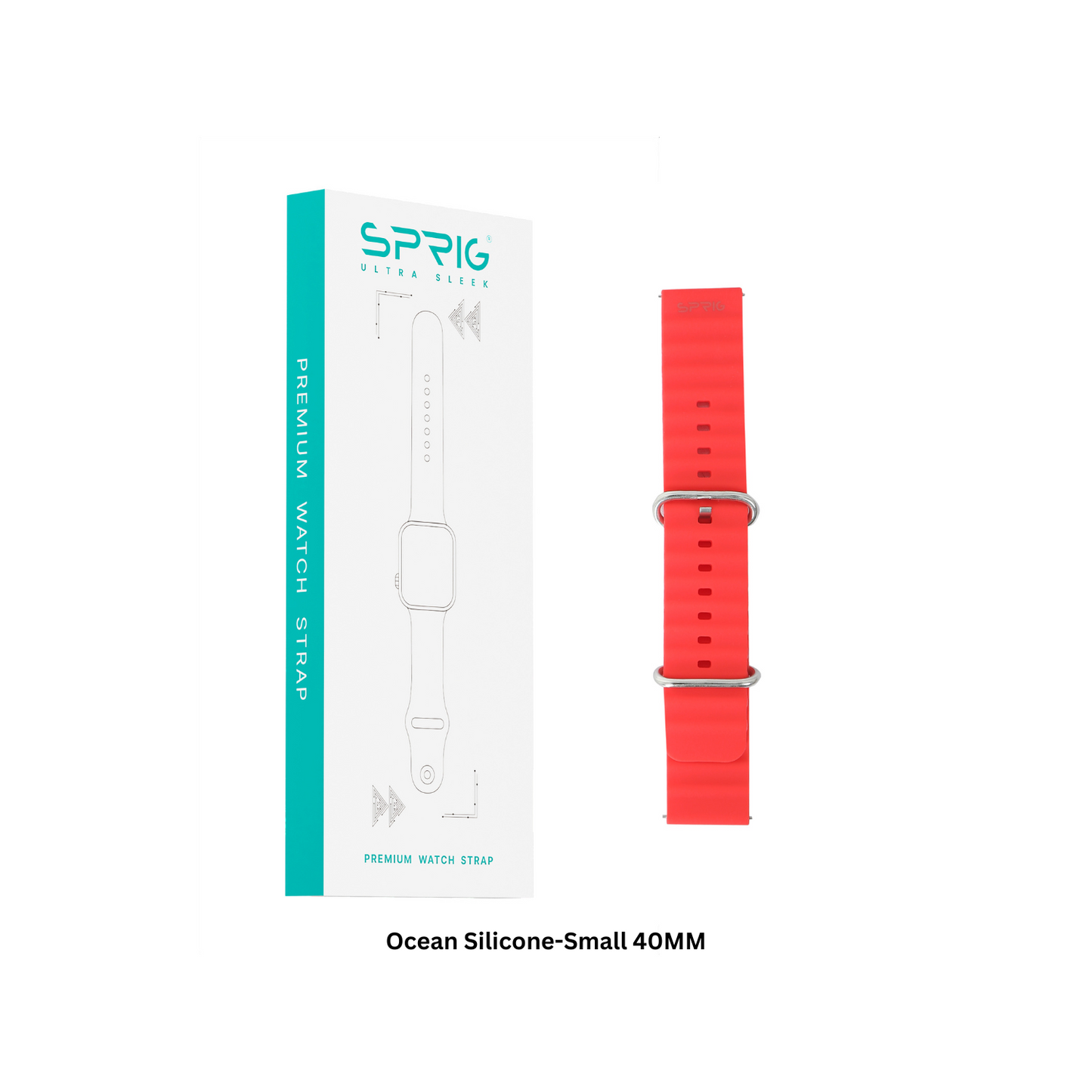 Silicone Ocean-Red-Small 40MM