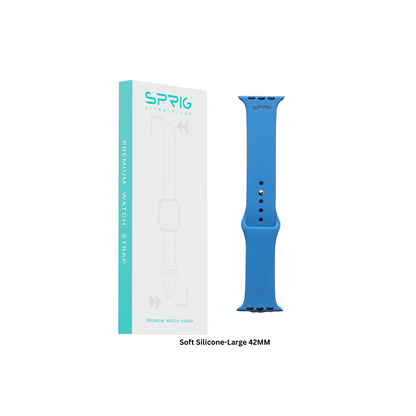 Soft Silicone-Blue Large 42MM