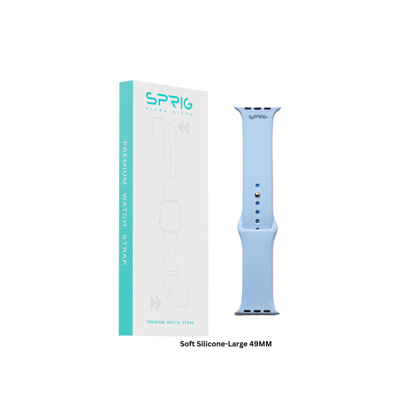 Soft Silicone-Light Blue Large 49MM
