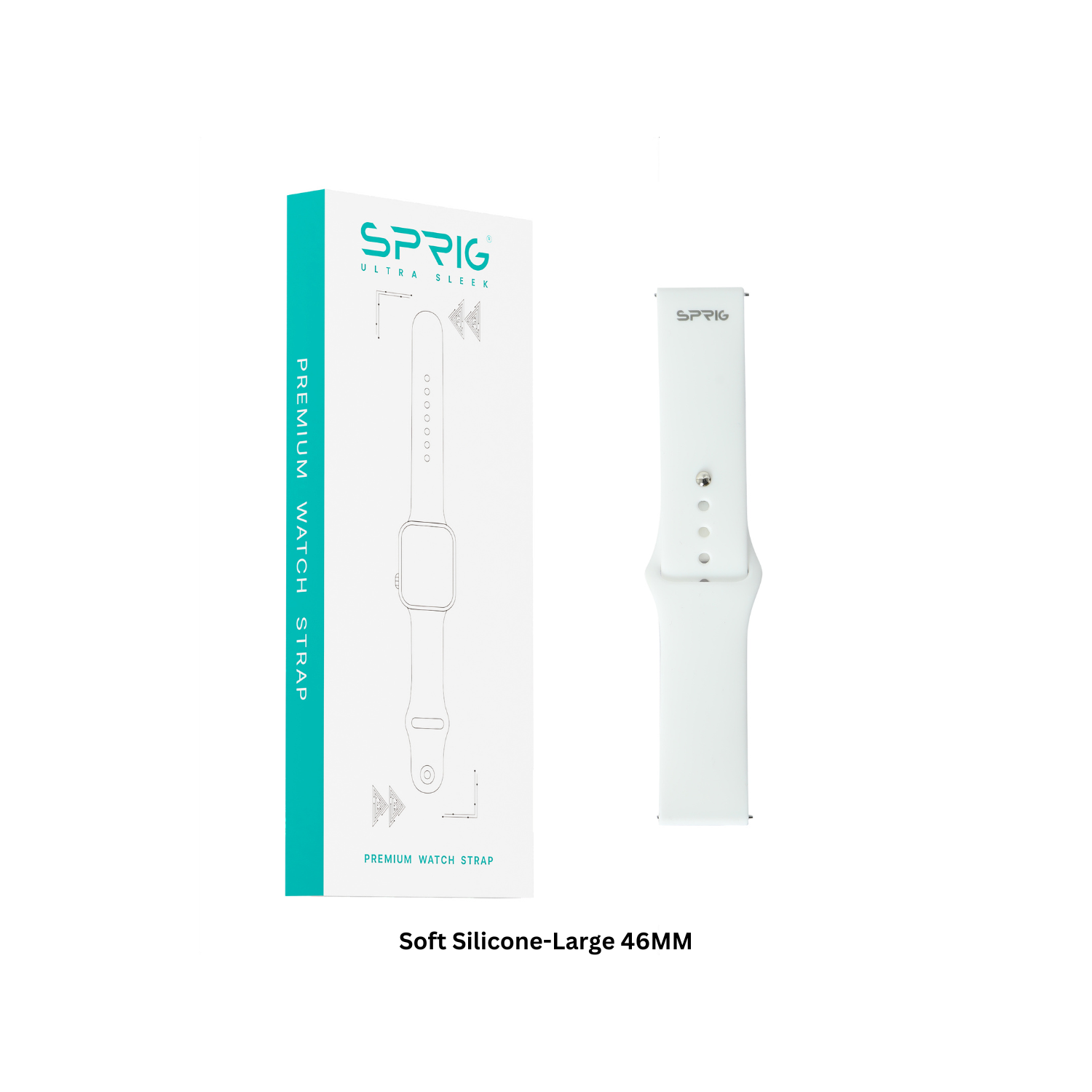 Soft Silicon Classic LTE-White-Large 46MM