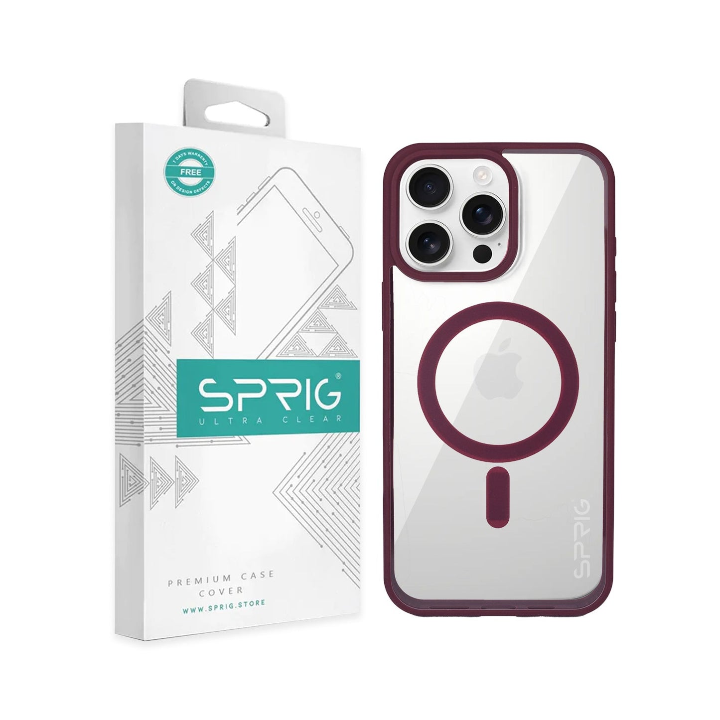 FusionMag-Wine Red Transparent Magsafe