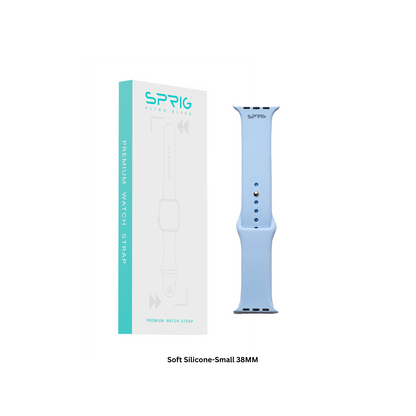 Soft Silicone-Light Blue Small 38MM
