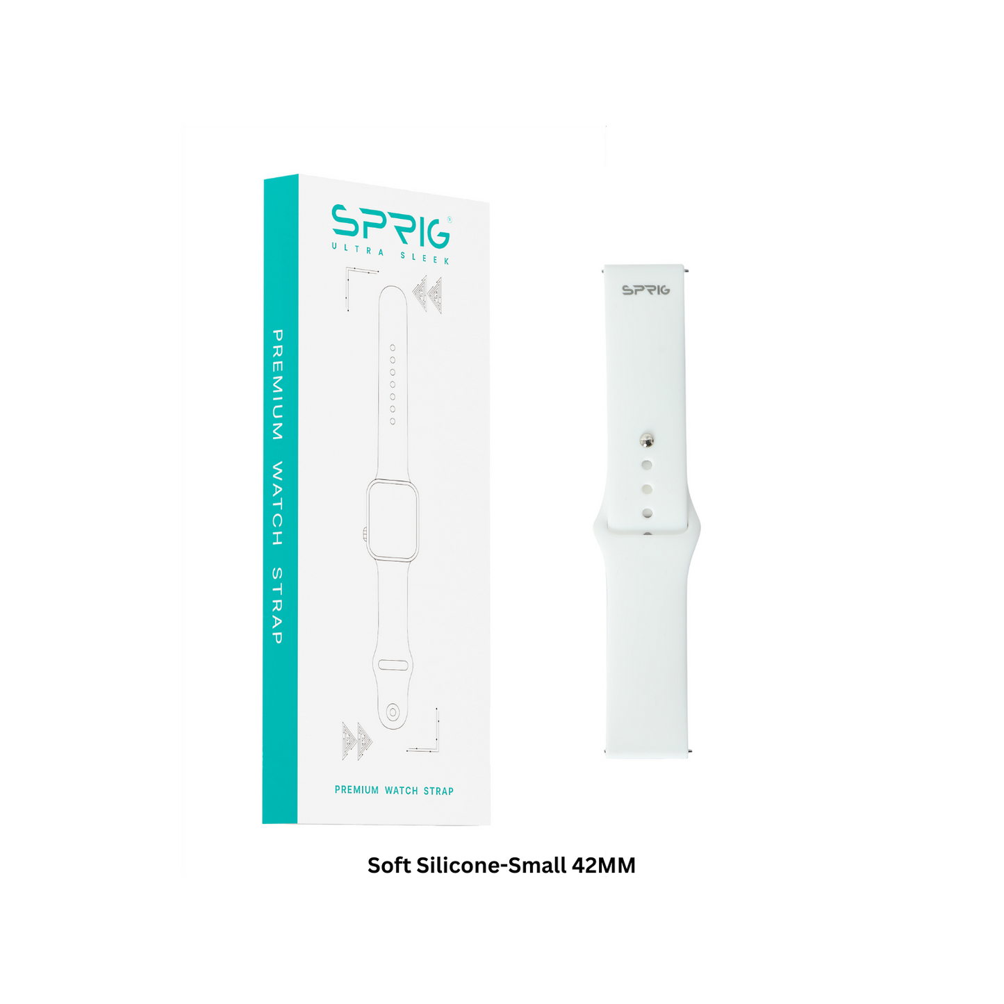 Soft Silicon Classic-White-Small 42MM