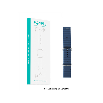 Ocean Silicone-Blue Small 43MM