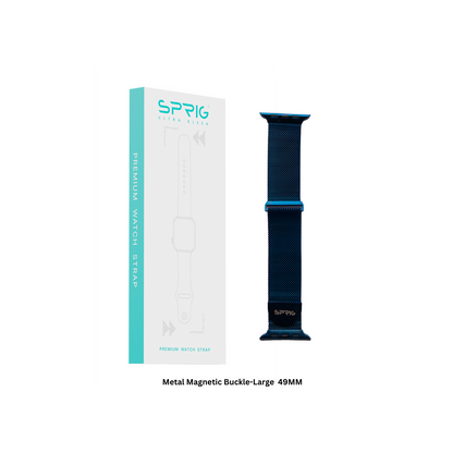 Metal Magnetic Buckle-Blue Large 49MM