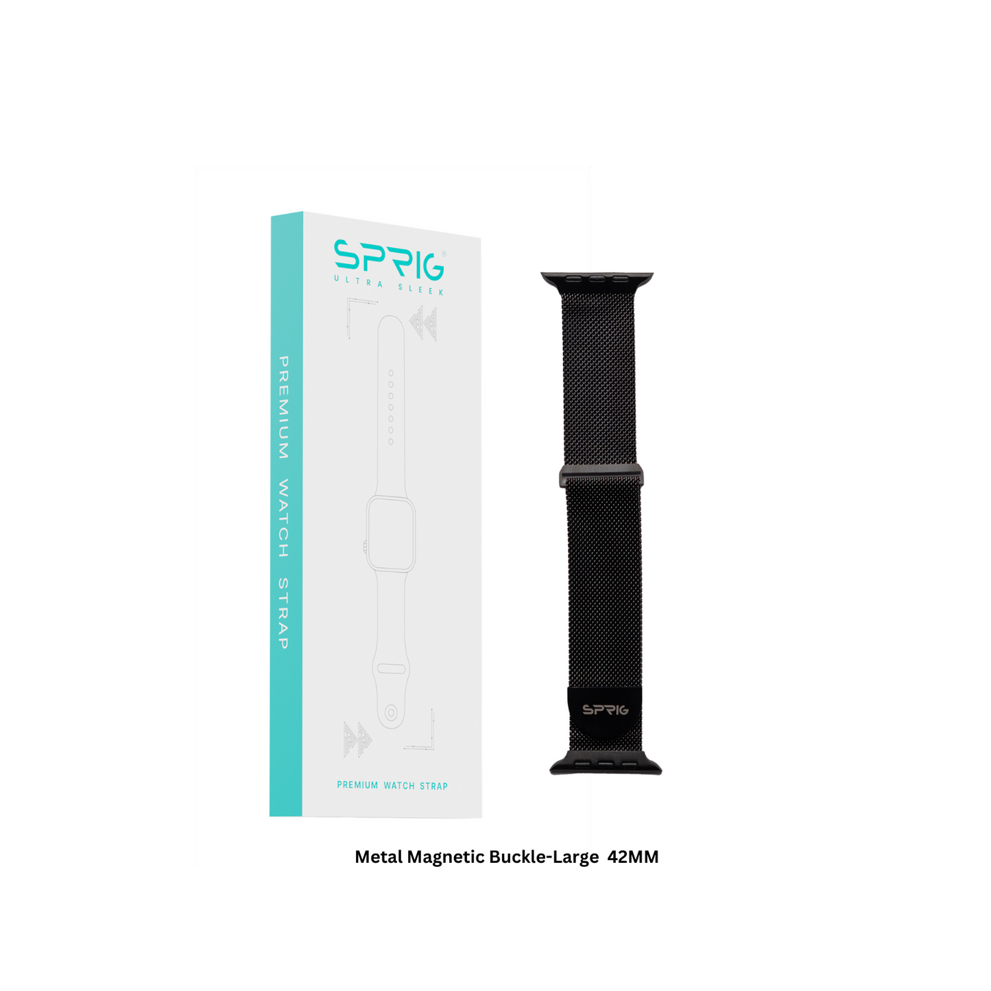 Metal Magnetic Buckle-Black Small 42MM